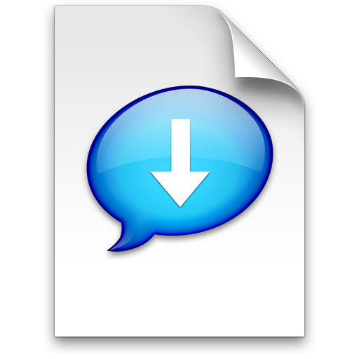 iChat Blue Transfer Icon 512x512 png